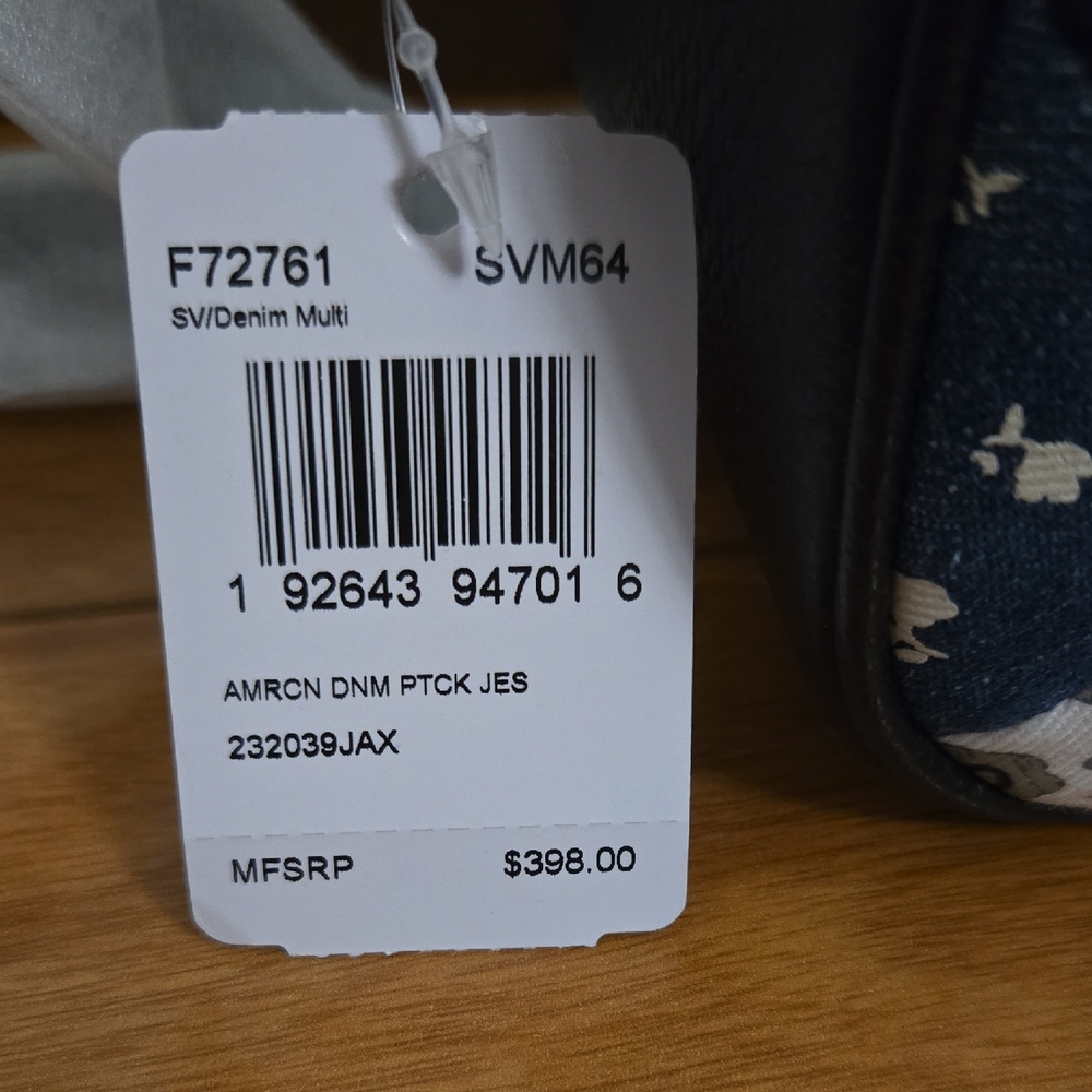 Coach Blue And Black Patchwork Bag - image 2